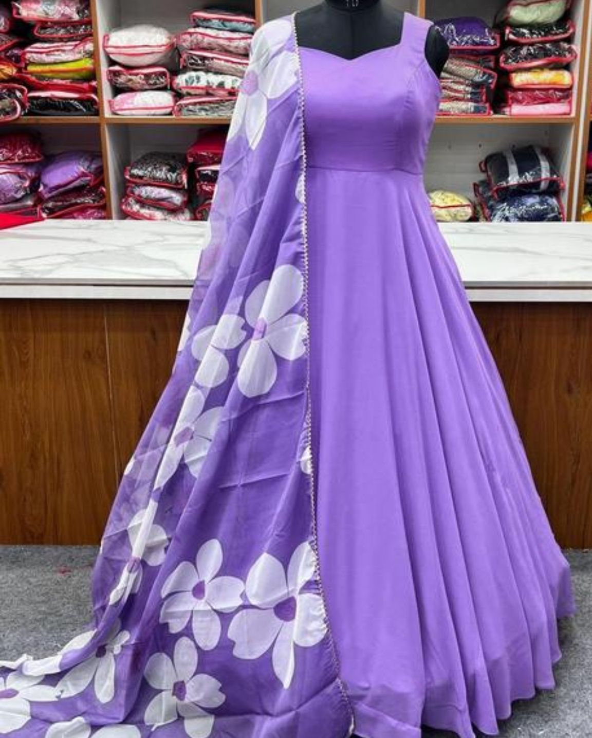 Anarkali gown — Dresses, front view